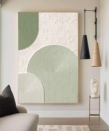 Green Minimalist Painting #GM 007