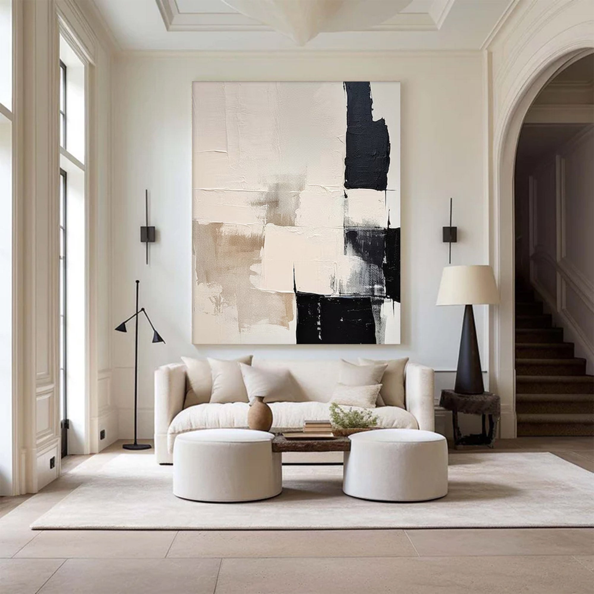 Large Textured White 3D Art | MuroArt #WG 101 - Image 6