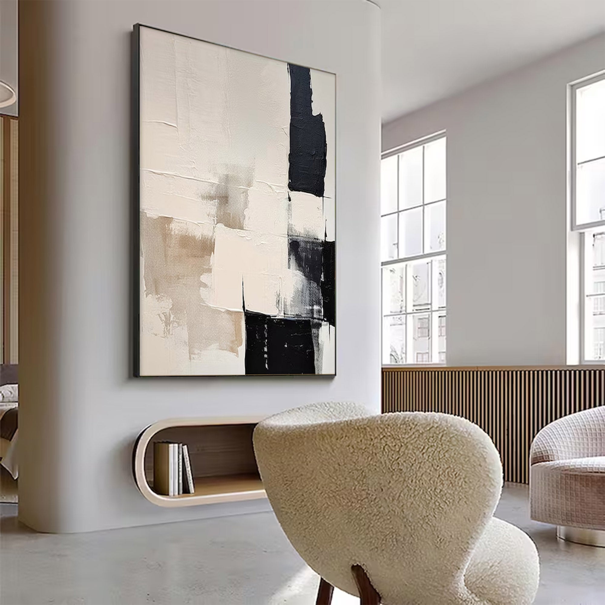 Large Textured White 3D Art | MuroArt #WG 101 - Image 8