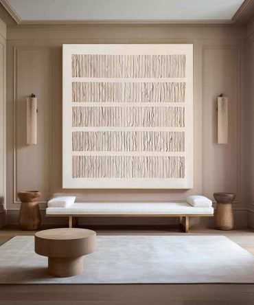 Beige & Brown Abstract Painting #BBA 043