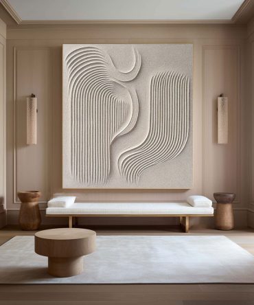 Beige & Brown Minimalist Painting #BBM 023