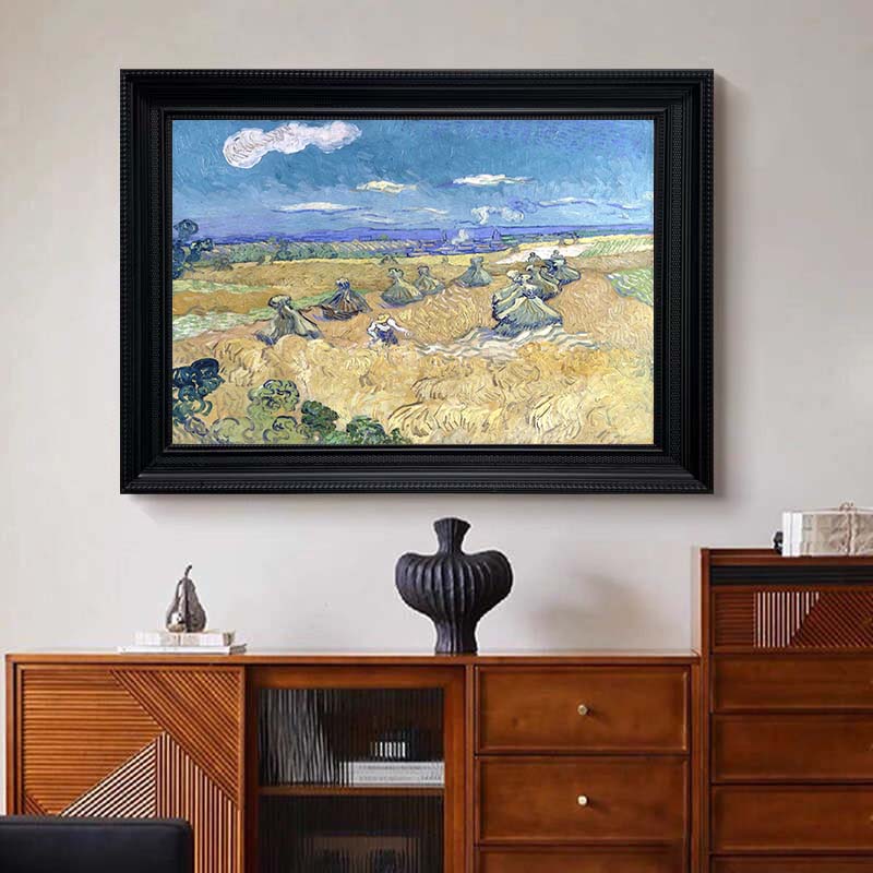 Wheat Stacks with Reaper, Vincent Van Gogh Inspired #BGA 106 - Image 8