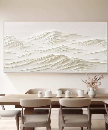 White Minimalist Painting #WM 036