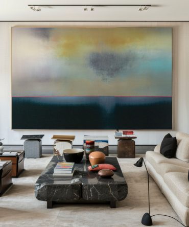 Subtle Color Layering, Abstract Horizon with Neutral Tones #BGA 122