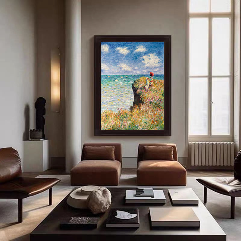 The Cliff Walk at Pourville, Inspired by Monet #BGA 174 - Image 11