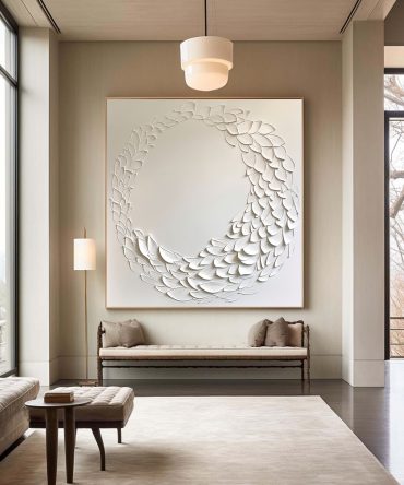 White Minimalist Painting #WM 032