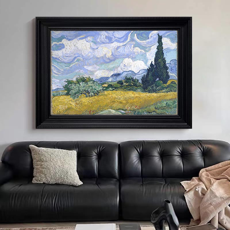 Wheat Field with Cypresses In A Brighter Hue #BGA 103 - Image 10