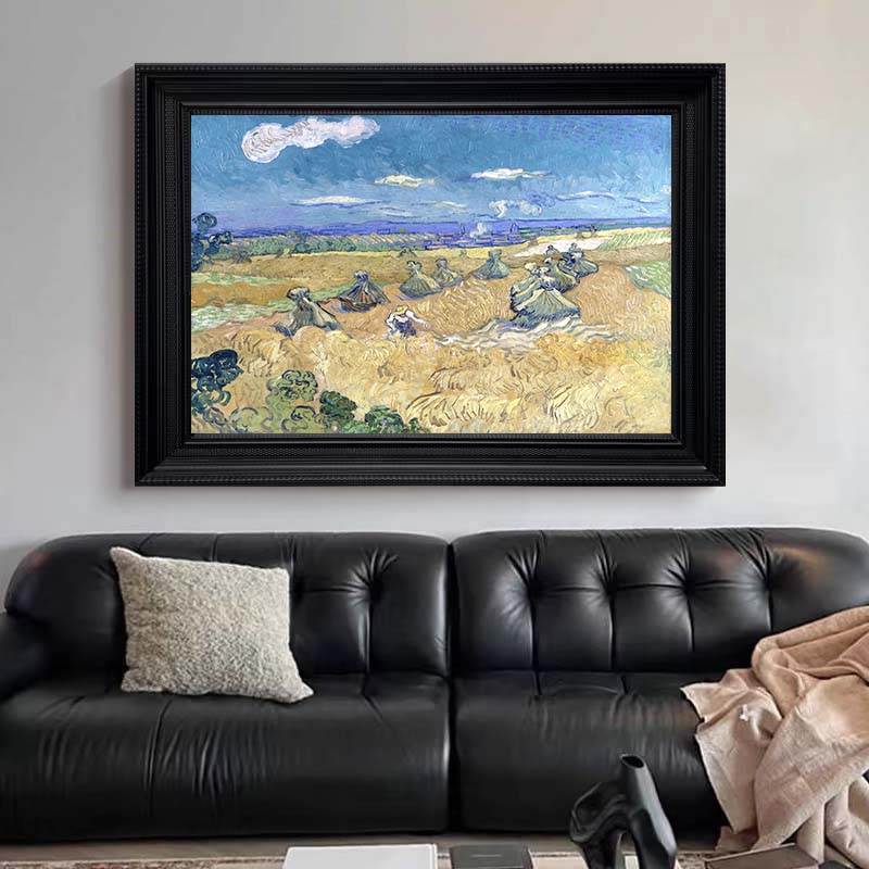 Wheat Stacks with Reaper, Vincent Van Gogh Inspired #BGA 106 - Image 9