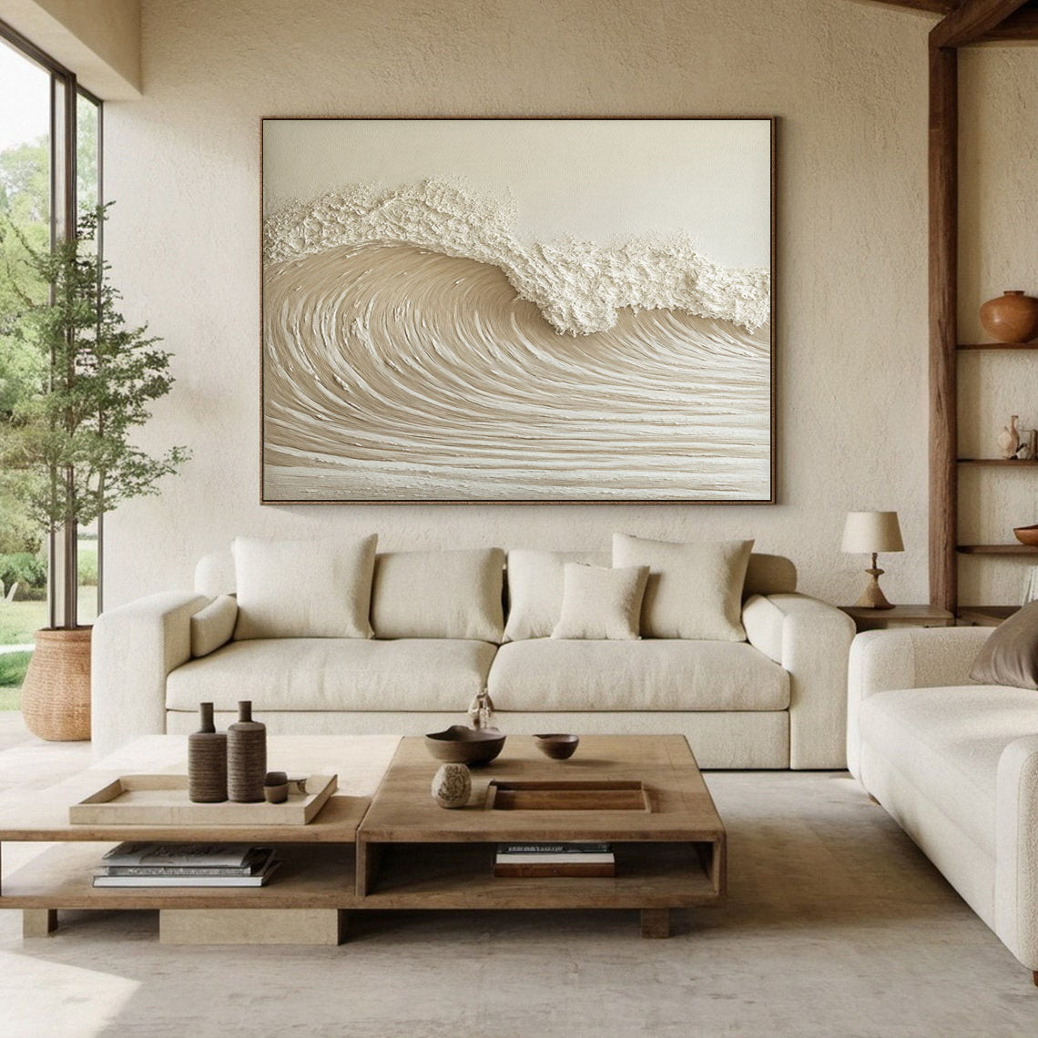 High-End 3D Wave Painting Luxury Wall Decor for Elegant Interiors #BBM 049 - Image 9