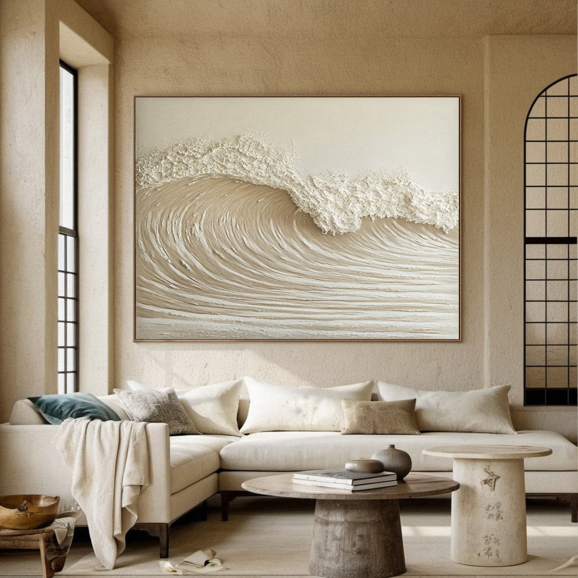 High-End 3D Wave Painting Luxury Wall Decor for Elegant Interiors #BBM 049 - Image 7