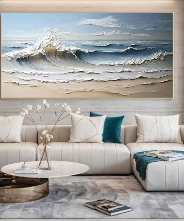 Seas Canvas Art Tranquil Ocean Waves for Serene Decor #OP 001
