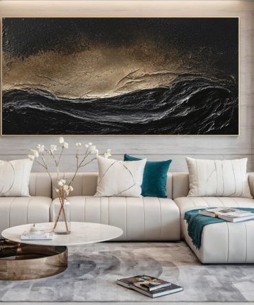 Sophisticated Black 3D Wall Art for Stylish Interiors #BM 108