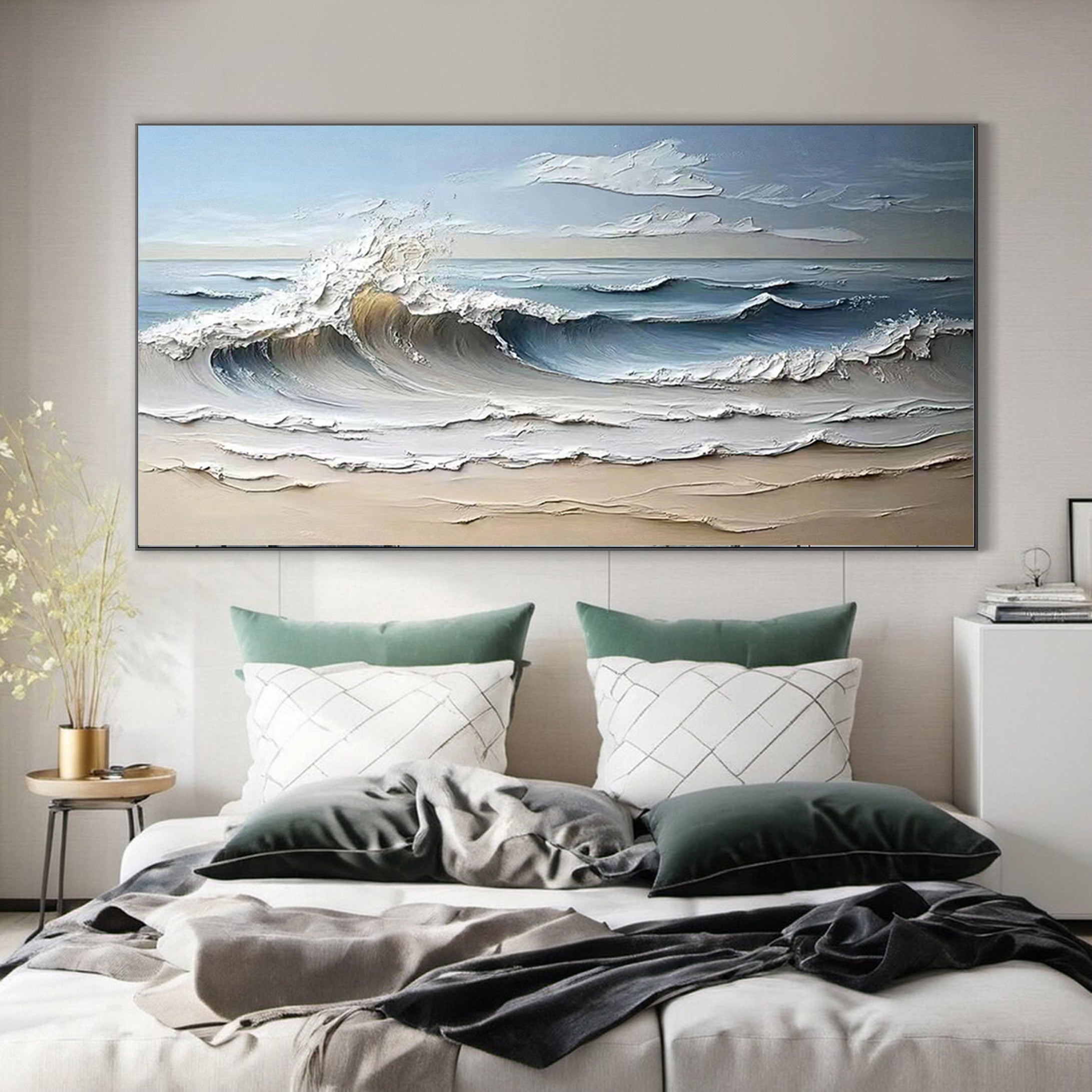 Seas Canvas Art Tranquil Ocean Waves for Serene Decor #OP 001 - Image 4