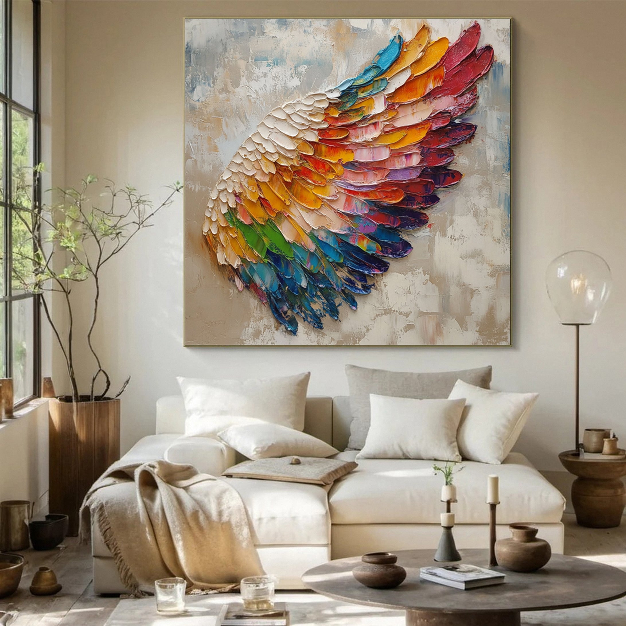 Spectrum Wing Colorful Feather Wall Art #CAP 051 - Image 9