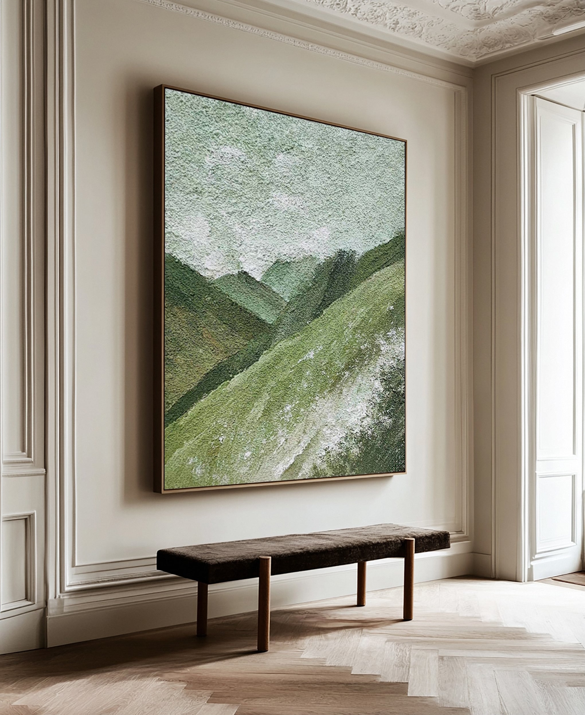 Modern Abstract Canvas with Mountainous Forms #BGA 358 - Image 6