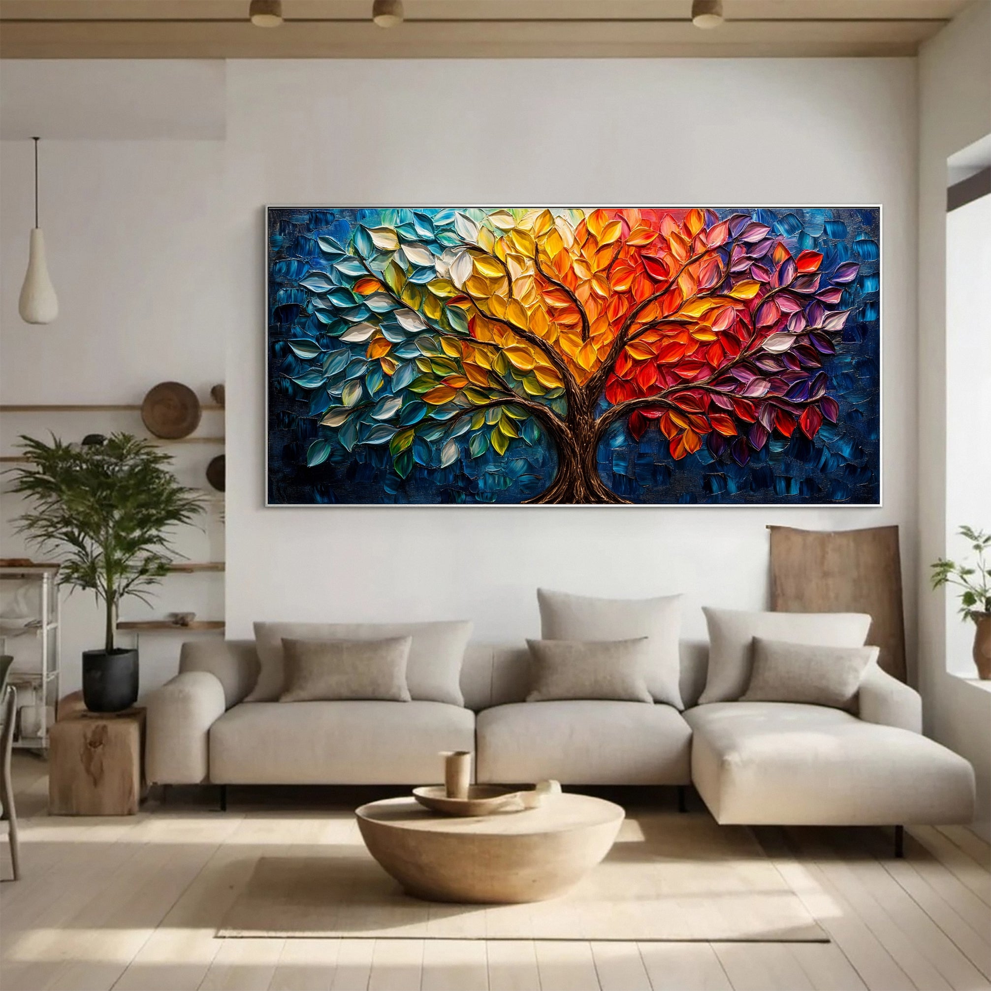 Contemporary Tree Canvas Art Stylish and Colorful Wall Decoration #CAP 045 - Image 6