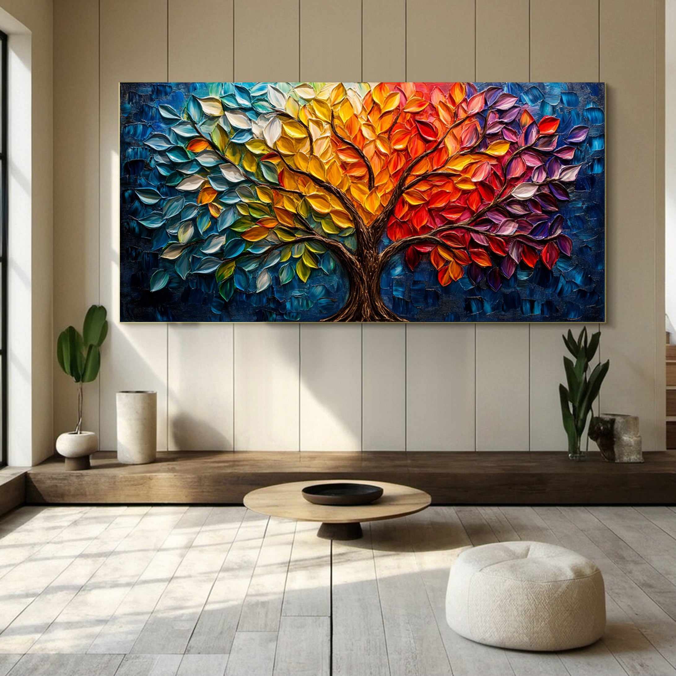 Contemporary Tree Canvas Art Stylish and Colorful Wall Decoration #CAP 045 - Image 9