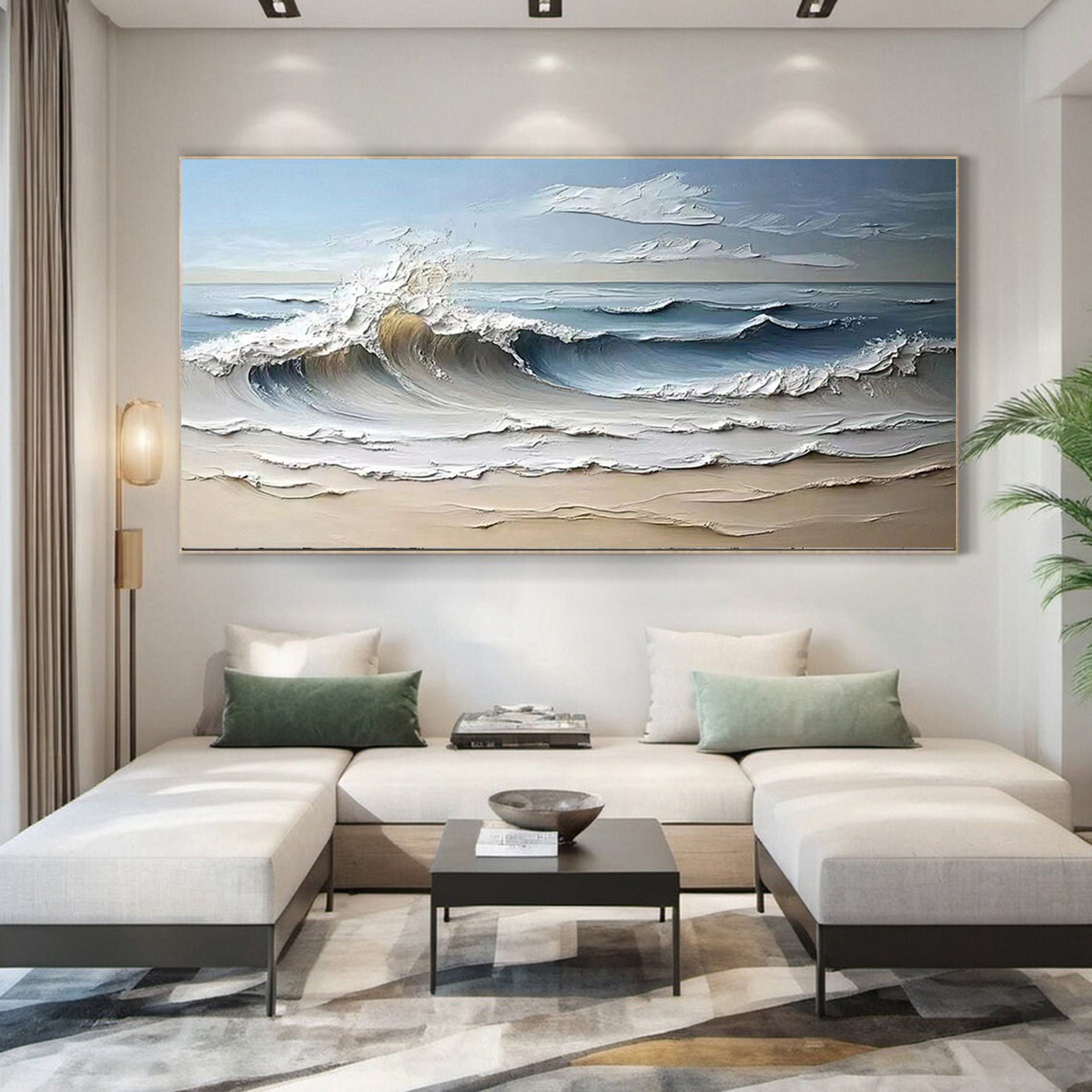 Seas Canvas Art Tranquil Ocean Waves for Serene Decor #OP 001 - Image 8
