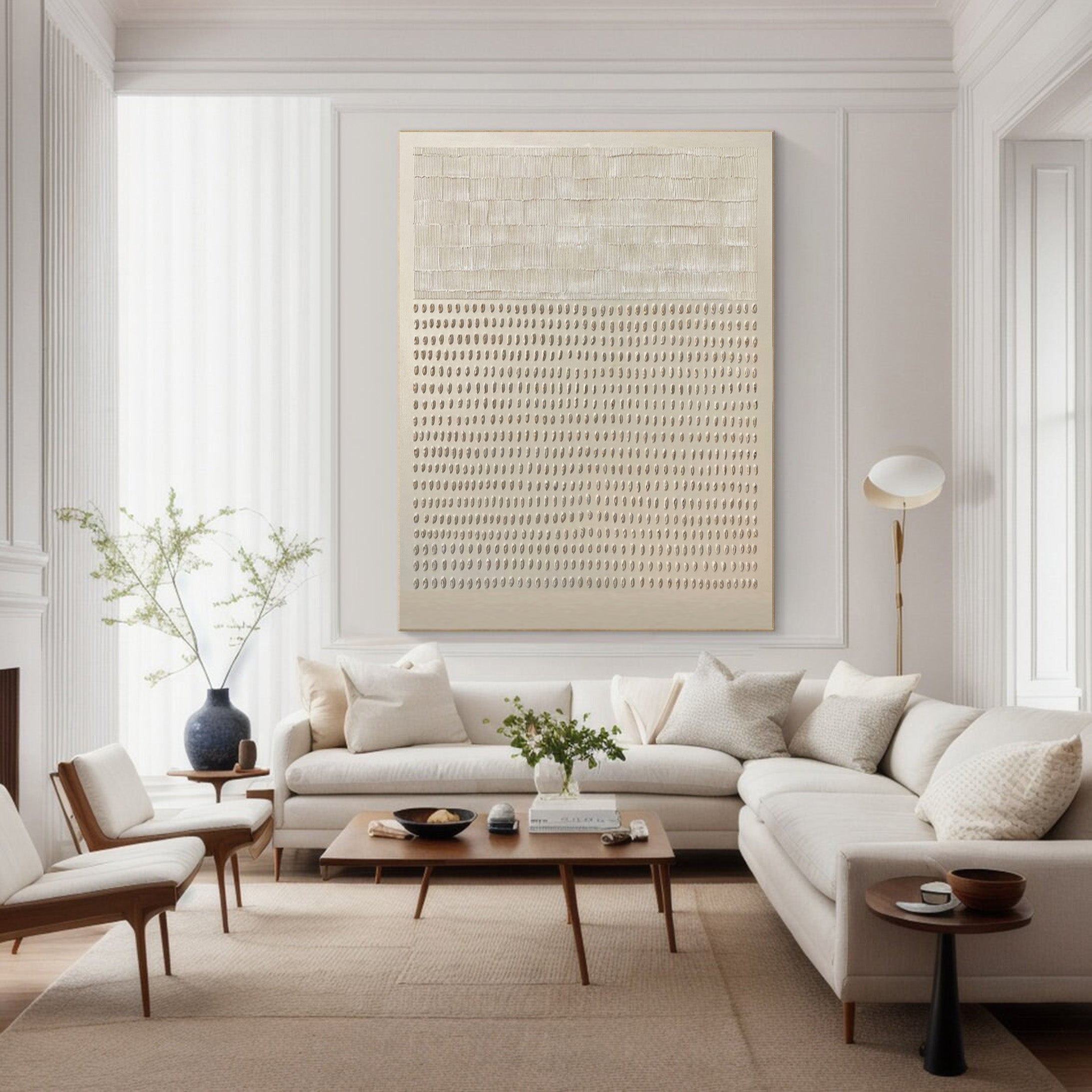 Minimalist Textured Canvas Home Decor Large Vertical #WG 045 - Image 5