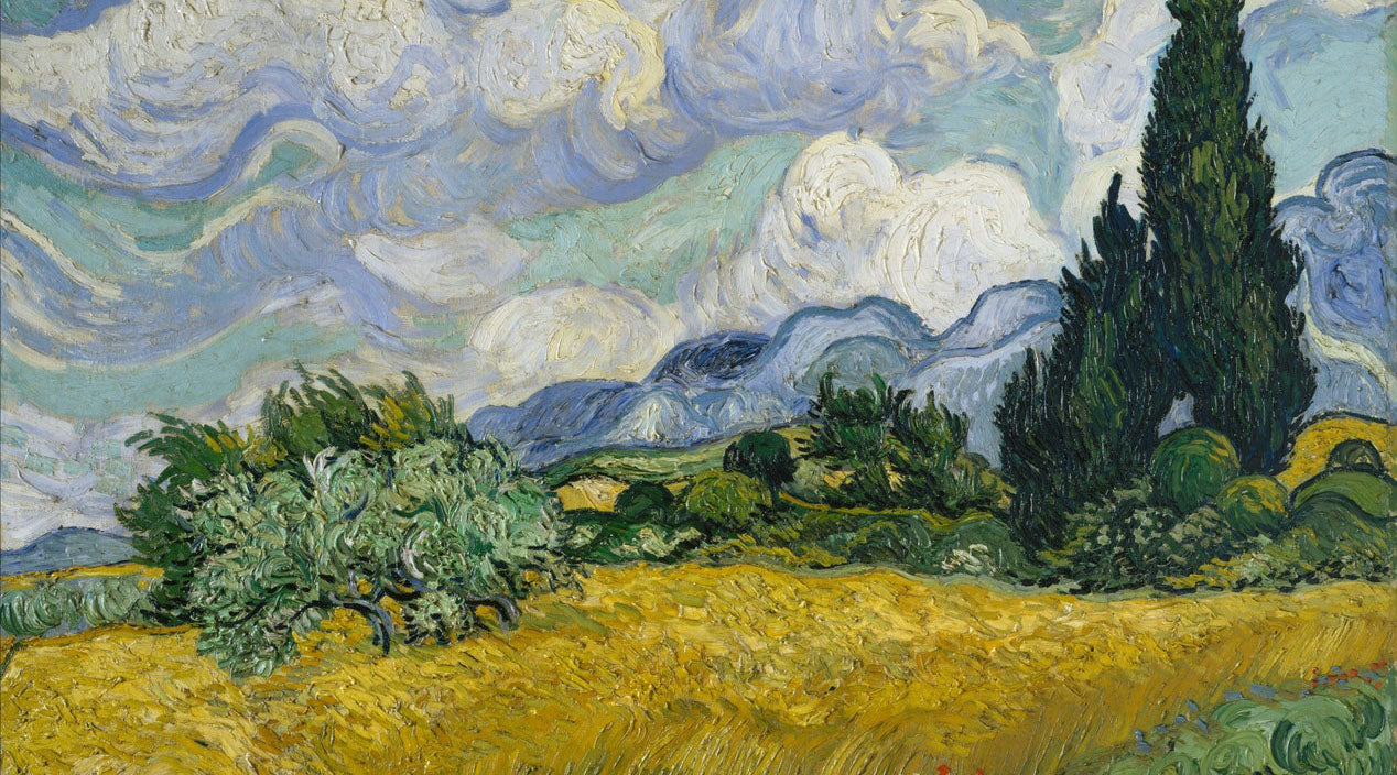 Wheat Field with Cypresses, Van Gogh Inspired Wall Art #BGA 108 - Image 11