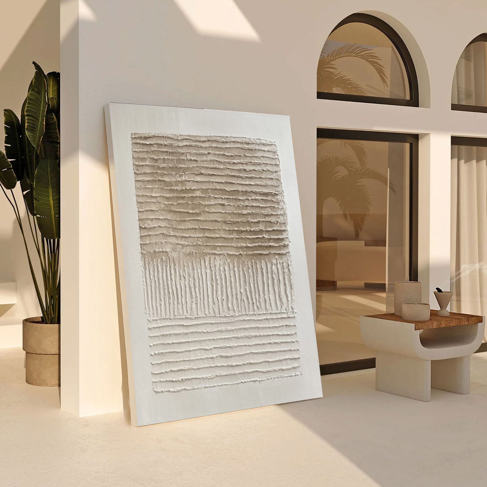 Wabi Sabi Art with Horizontal Layers and Vertical Inherent #BGA 281 - Image 8