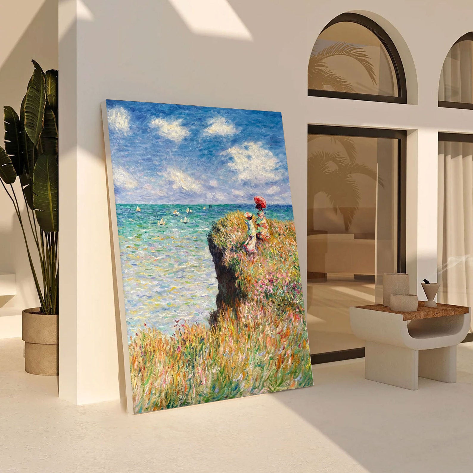 The Cliff Walk at Pourville, Inspired by Monet #BGA 174 - Image 6