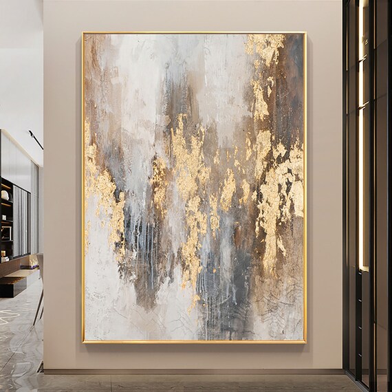 Beige & Brown Abstract Painting #BBA 019 - Image 5