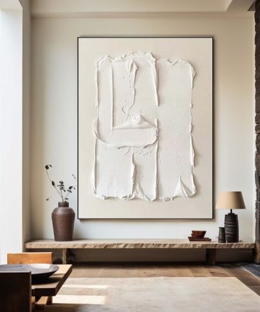 White Minimalist Painting #WM 010