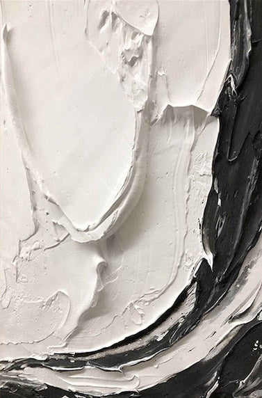 Black & White Minimalist Painting #BWM 002 - Image 9