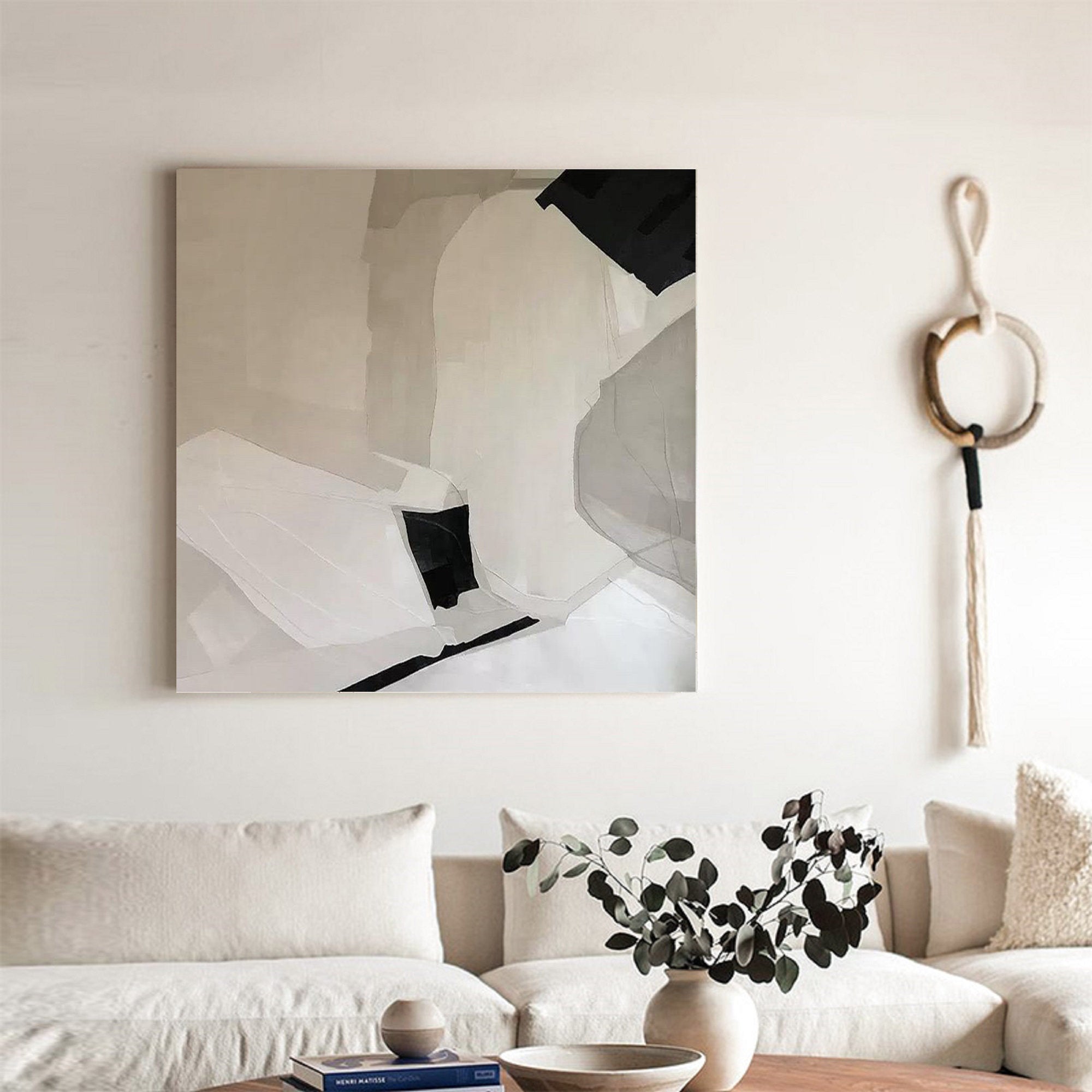 Grey Minimalist Abstract Painting #GM 001 - Image 6