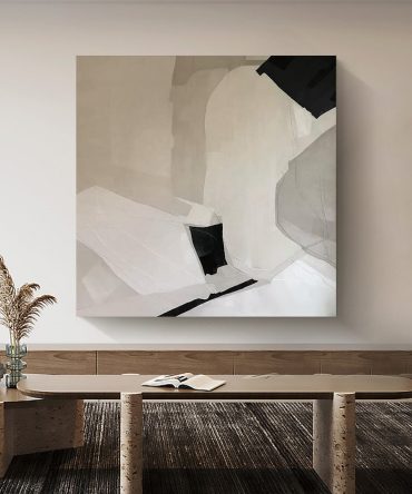 Grey Minimalist Abstract Painting #GM 001