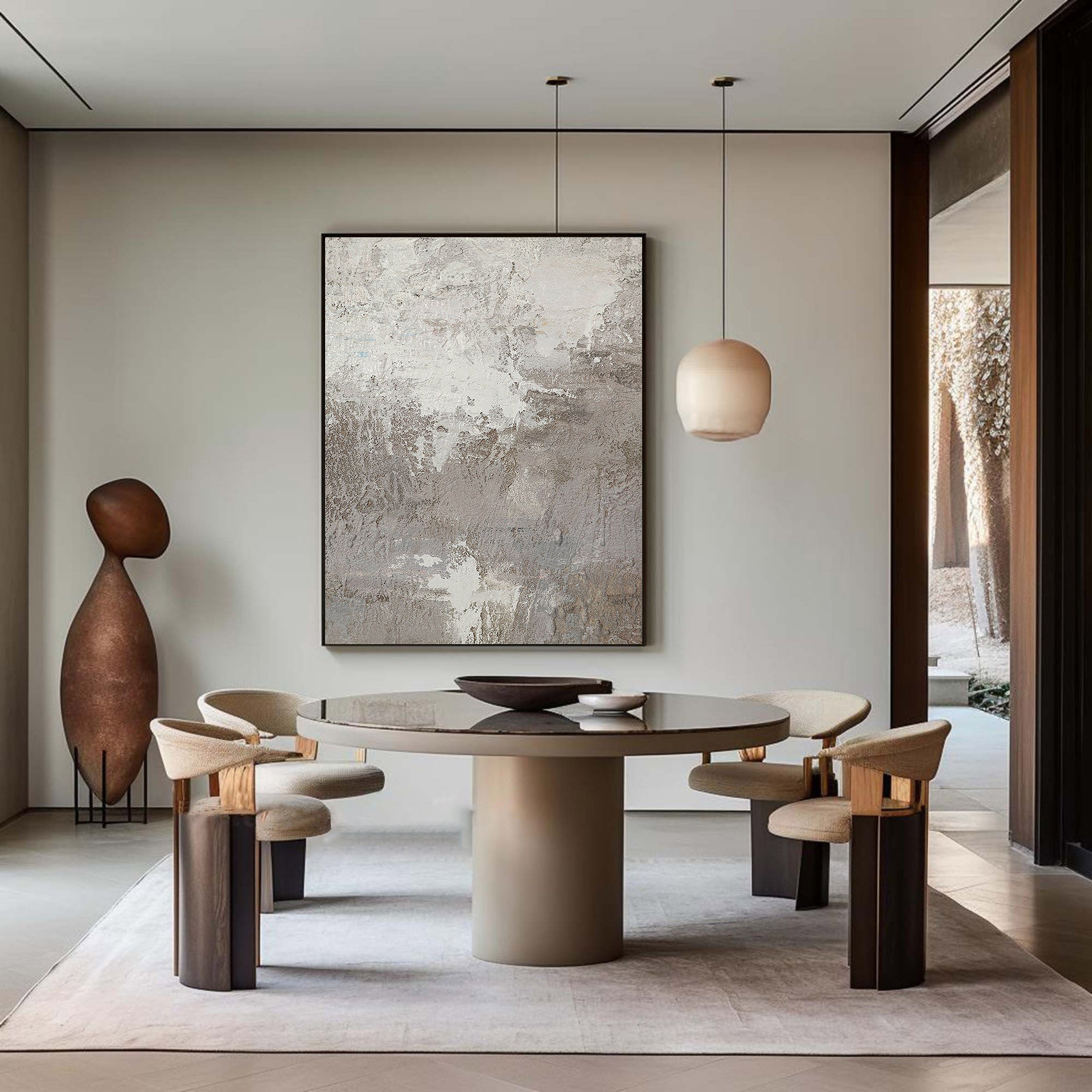 Grey Abstract Painting #GAP 004 - Image 5