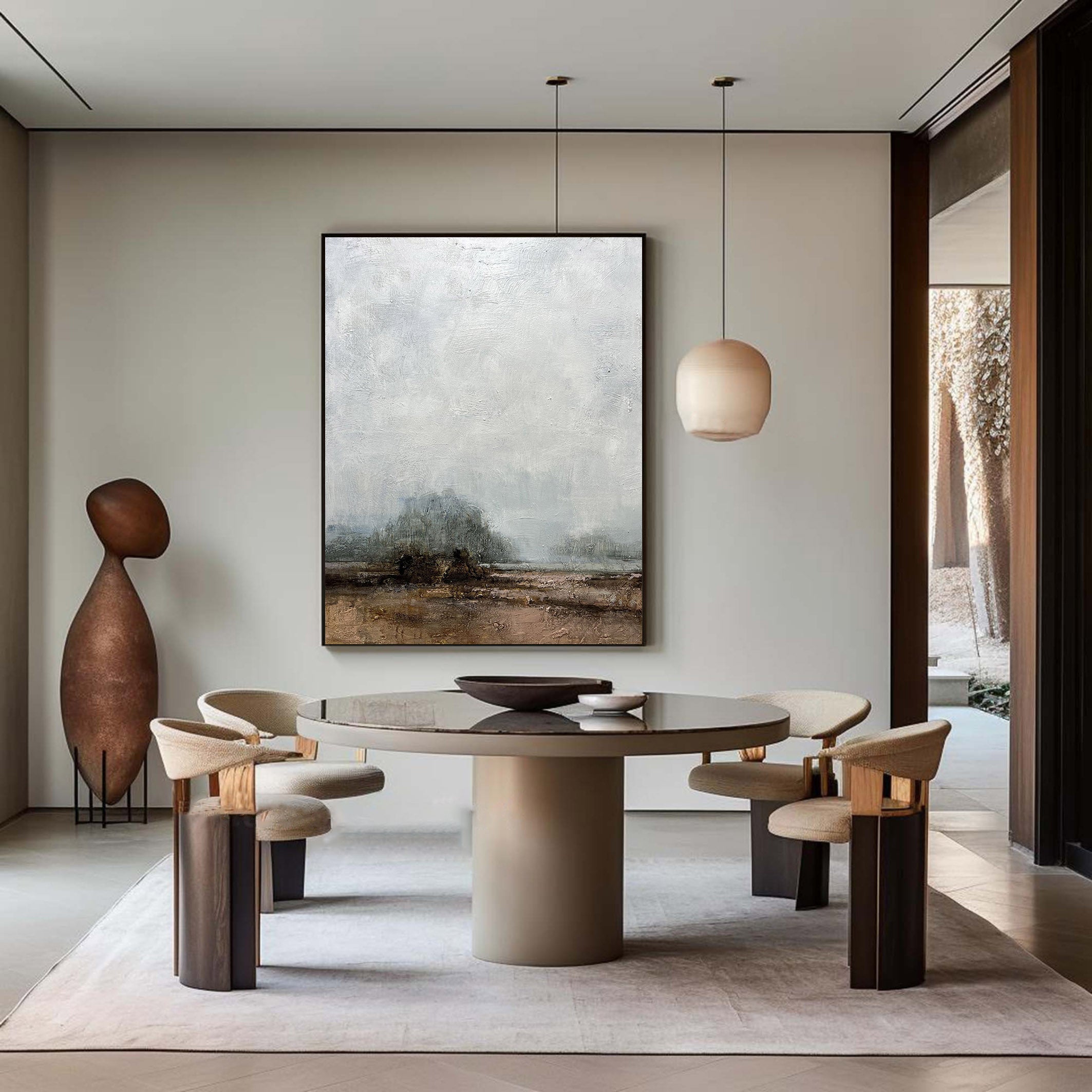 Grey Abstract Painting #GAP 008 - Image 3