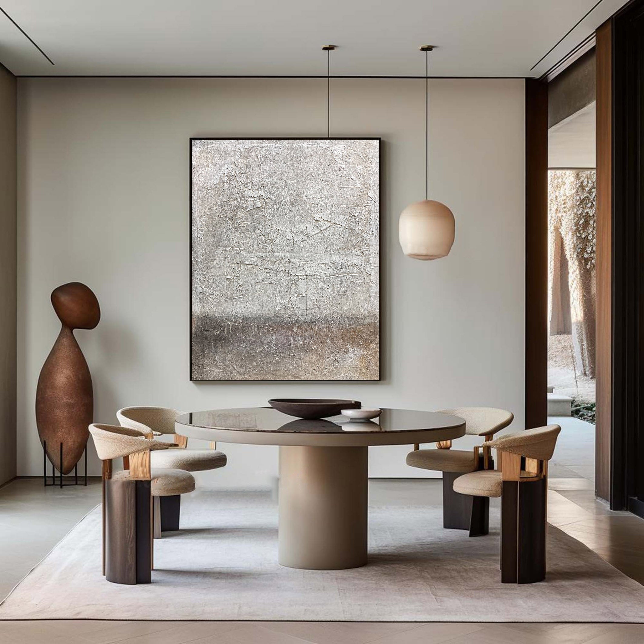 Grey Abstract Painting #GAP 006 - Image 5