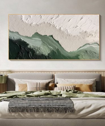 Blue & Green Minimalist Painting #BGM 001