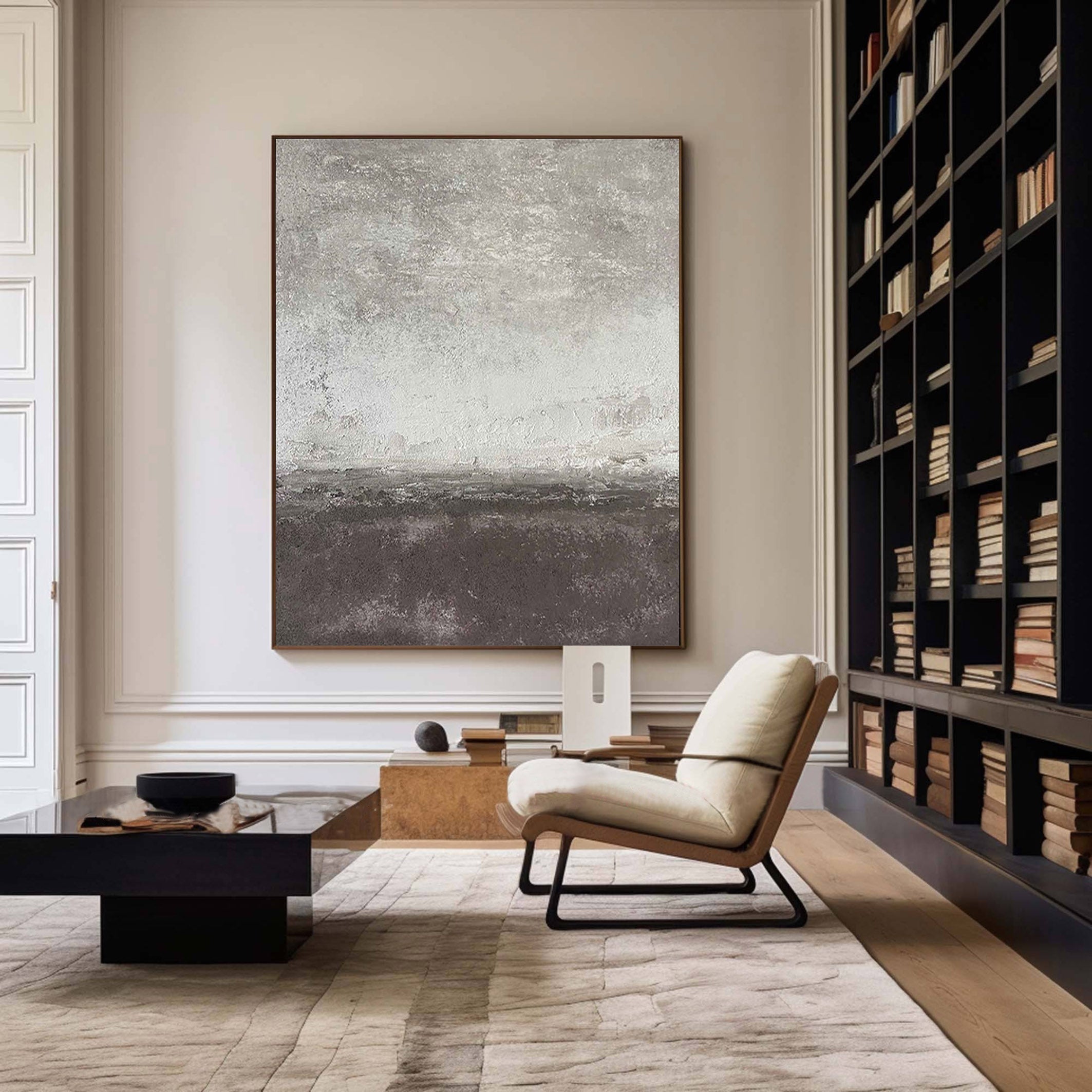 Grey Abstract Painting #GAP 005 - Image 6