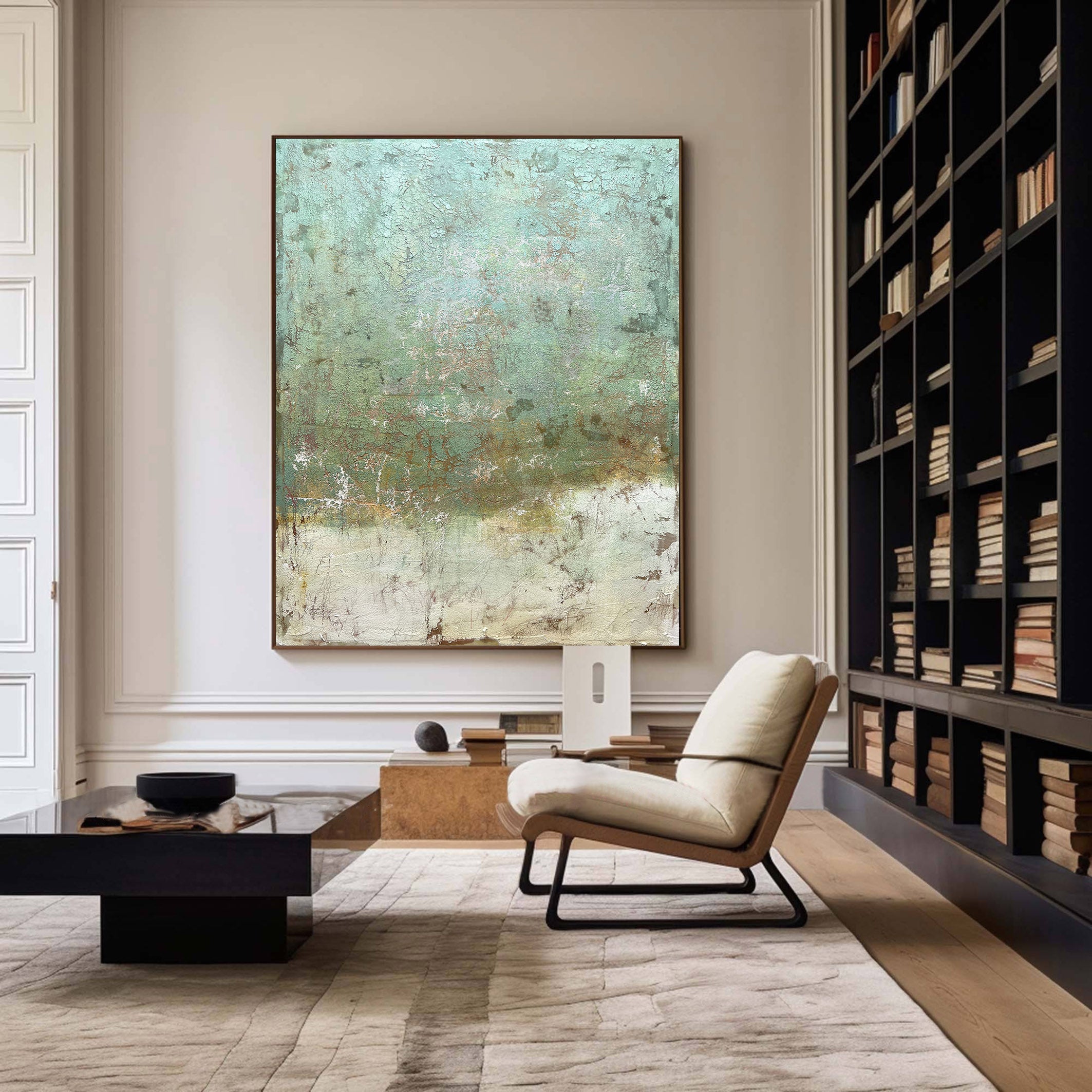 Blue & Green Abstract Painting #BGA 015 - Image 7