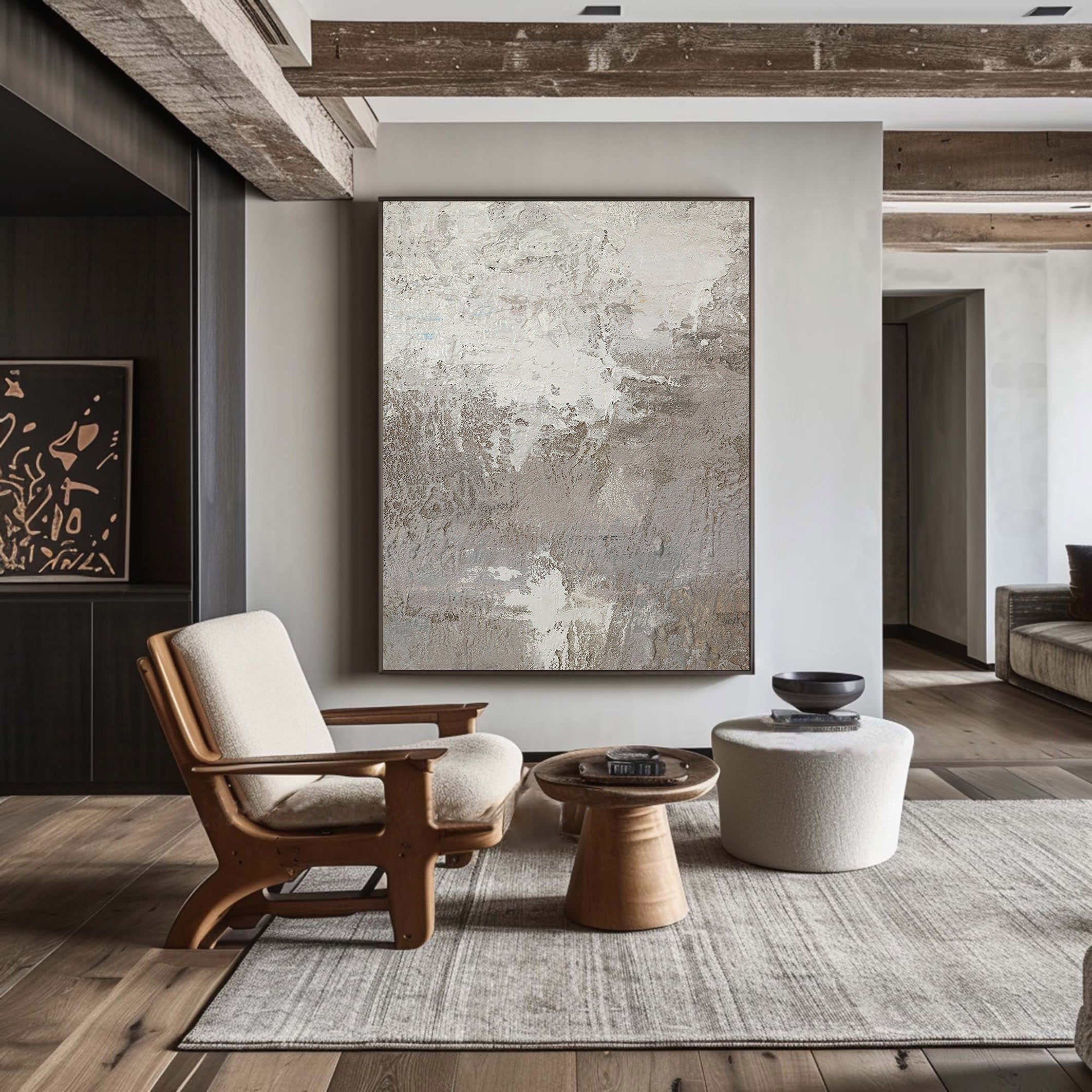 Grey Abstract Painting #GAP 004 - Image 7