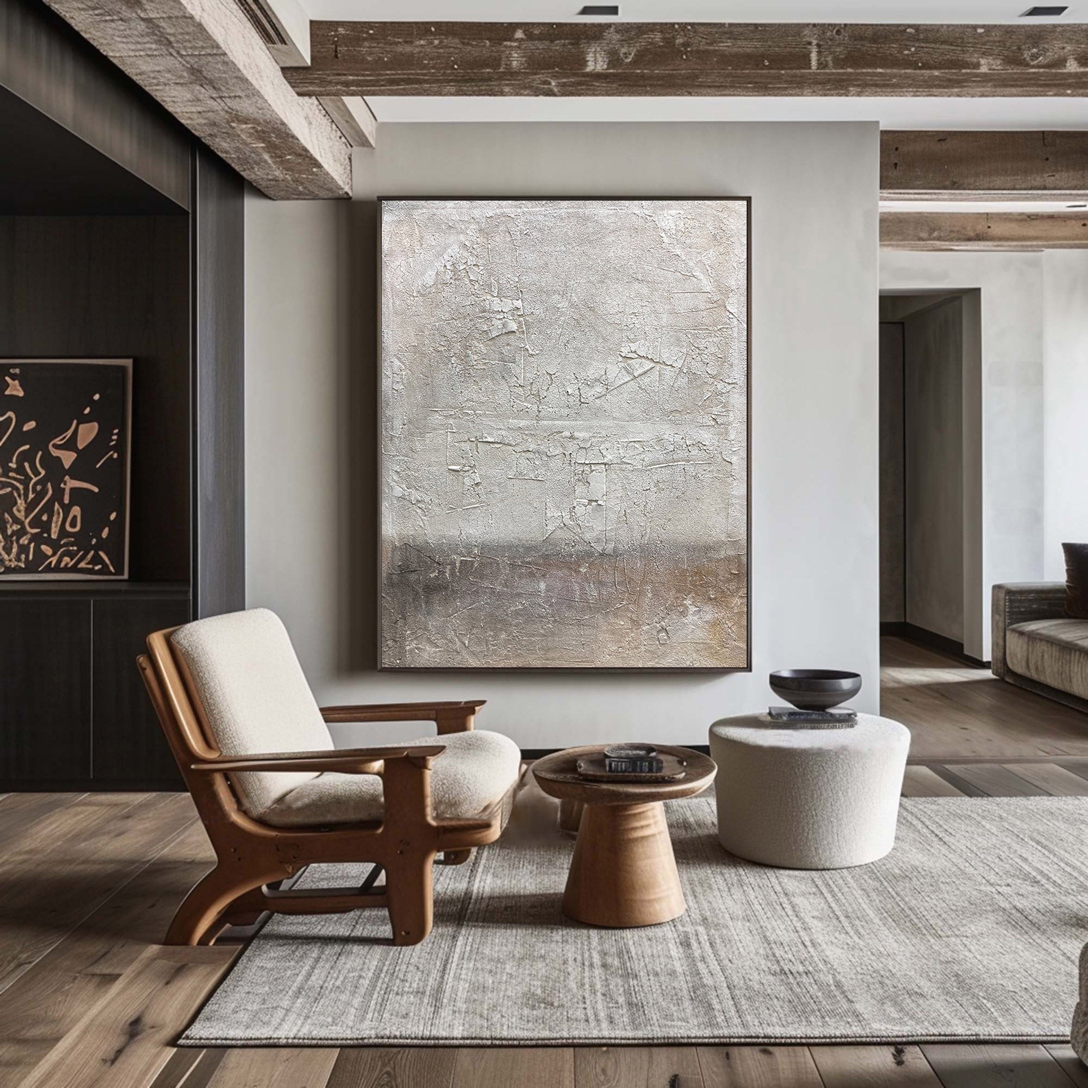 Grey Abstract Painting #GAP 006 - Image 7