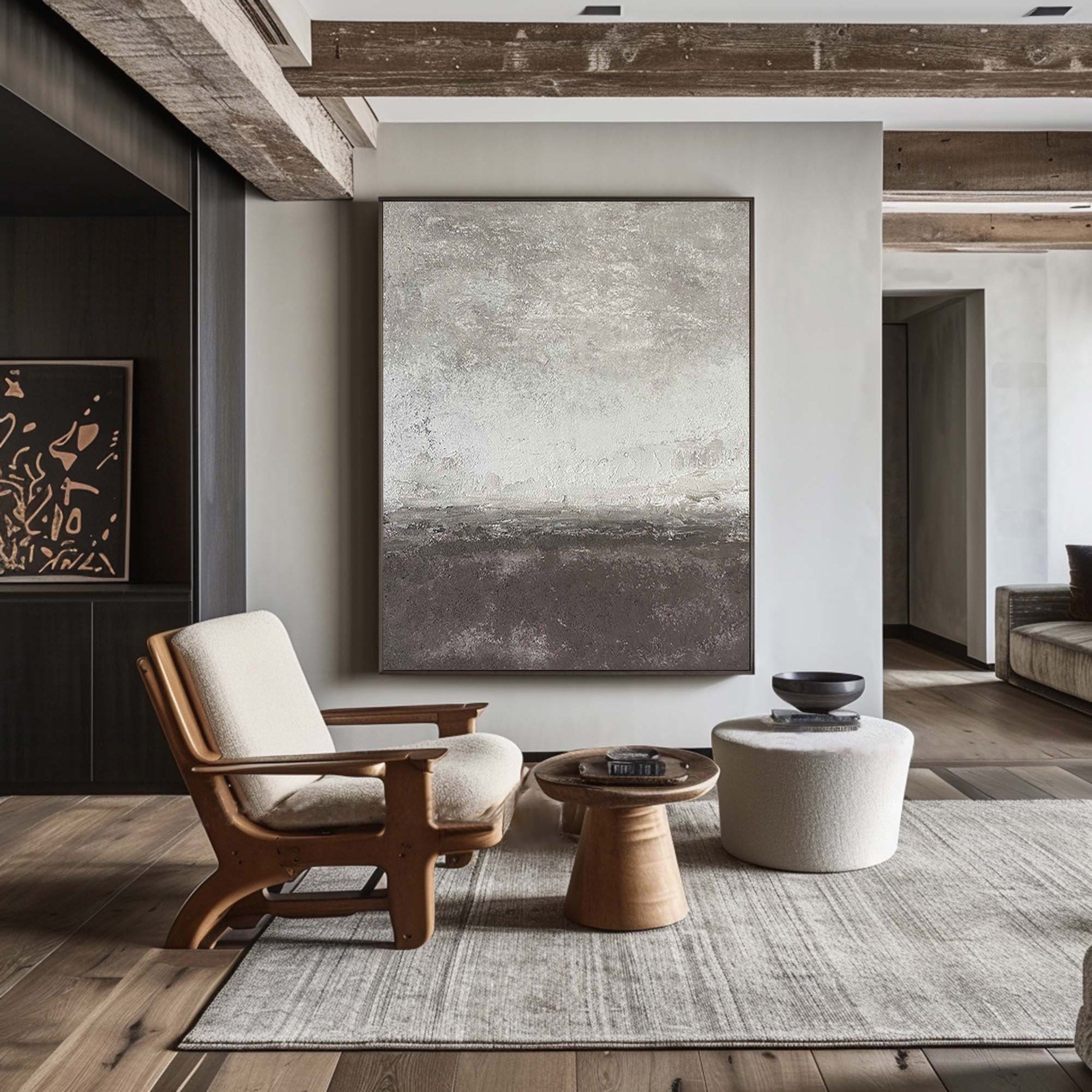 Grey Abstract Painting #GAP 005 - Image 7