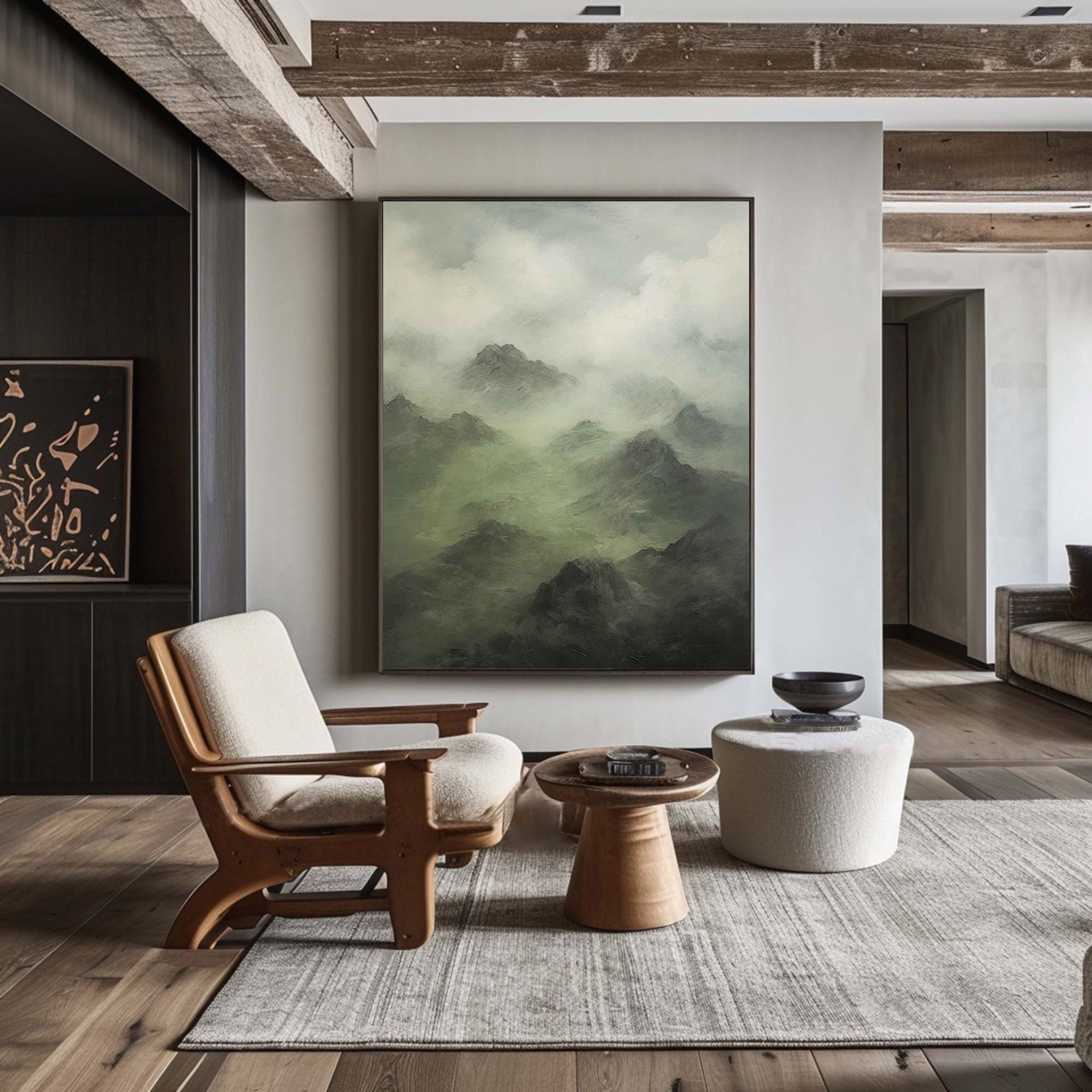 Blue & Green Abstract Painting #BGA 006 - Image 7