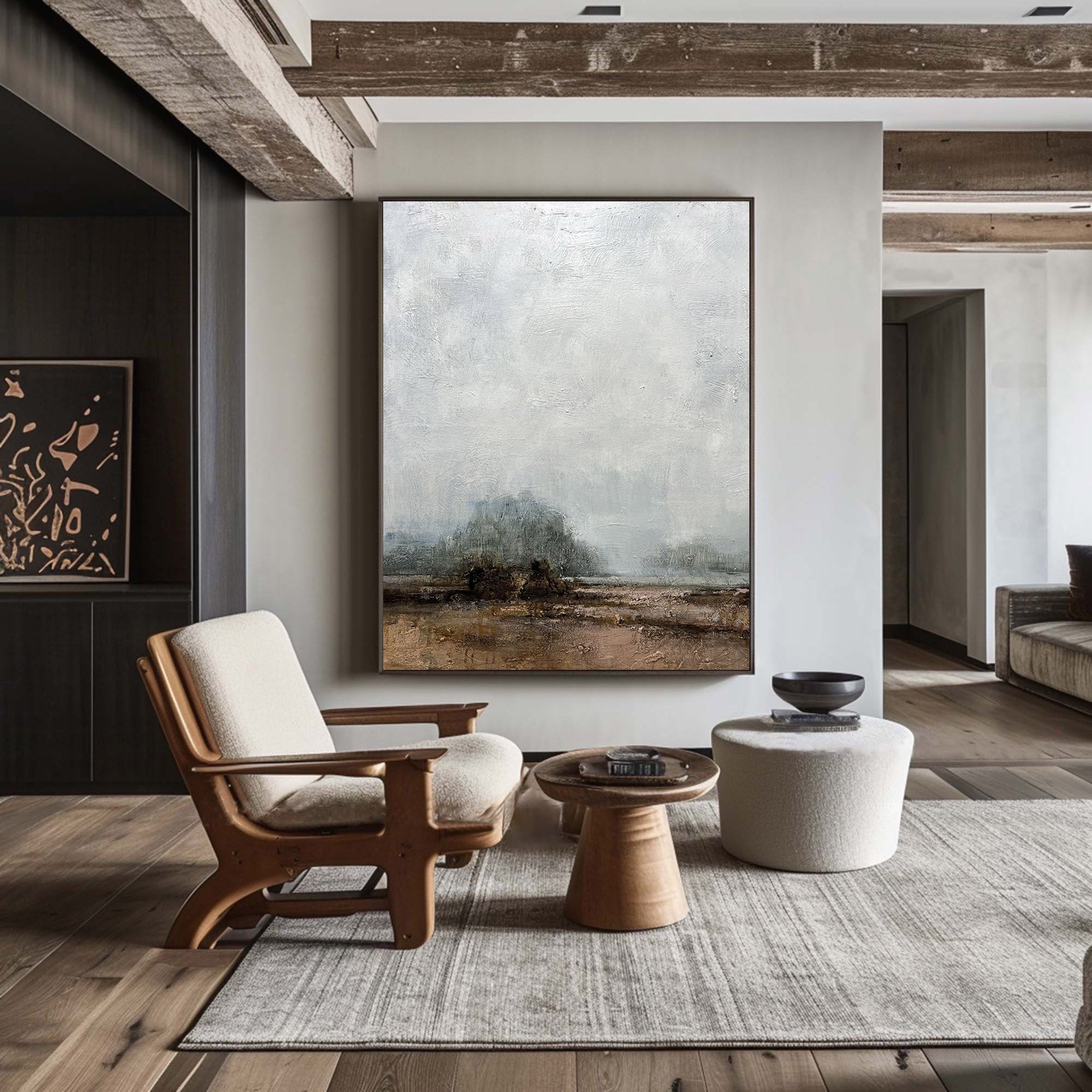 Grey Abstract Painting #GAP 008 - Image 5