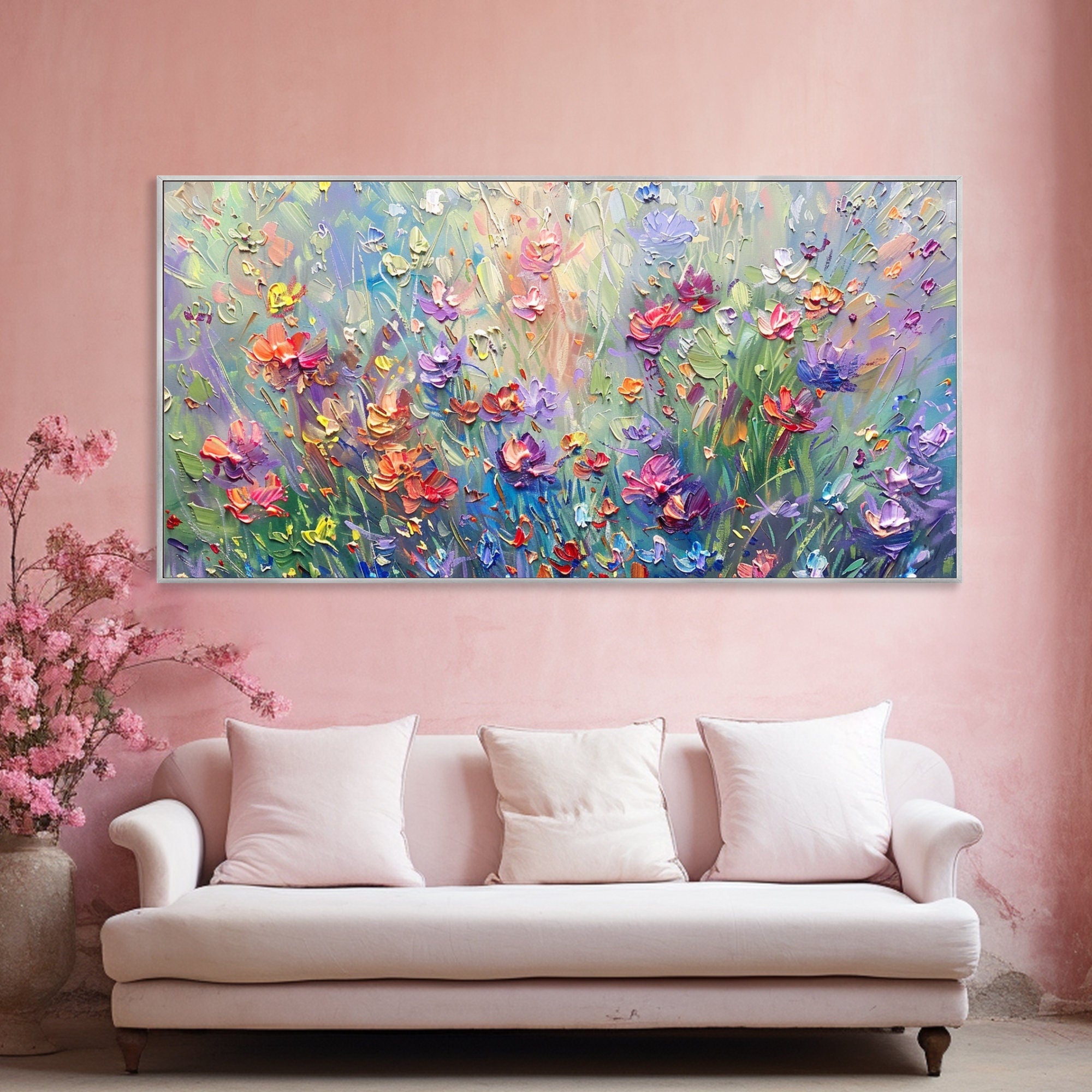 Colorful Flower Abstract Canvas Art for Modern Interiors #CAP 024 - Image 6