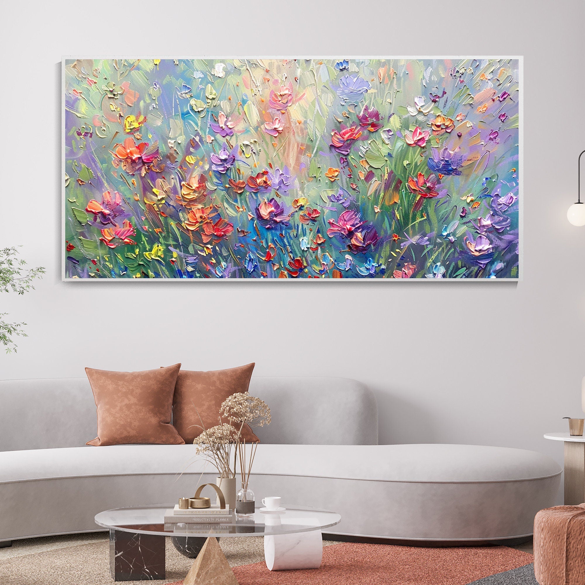 Colorful Flower Abstract Canvas Art for Modern Interiors #CAP 024 - Image 7