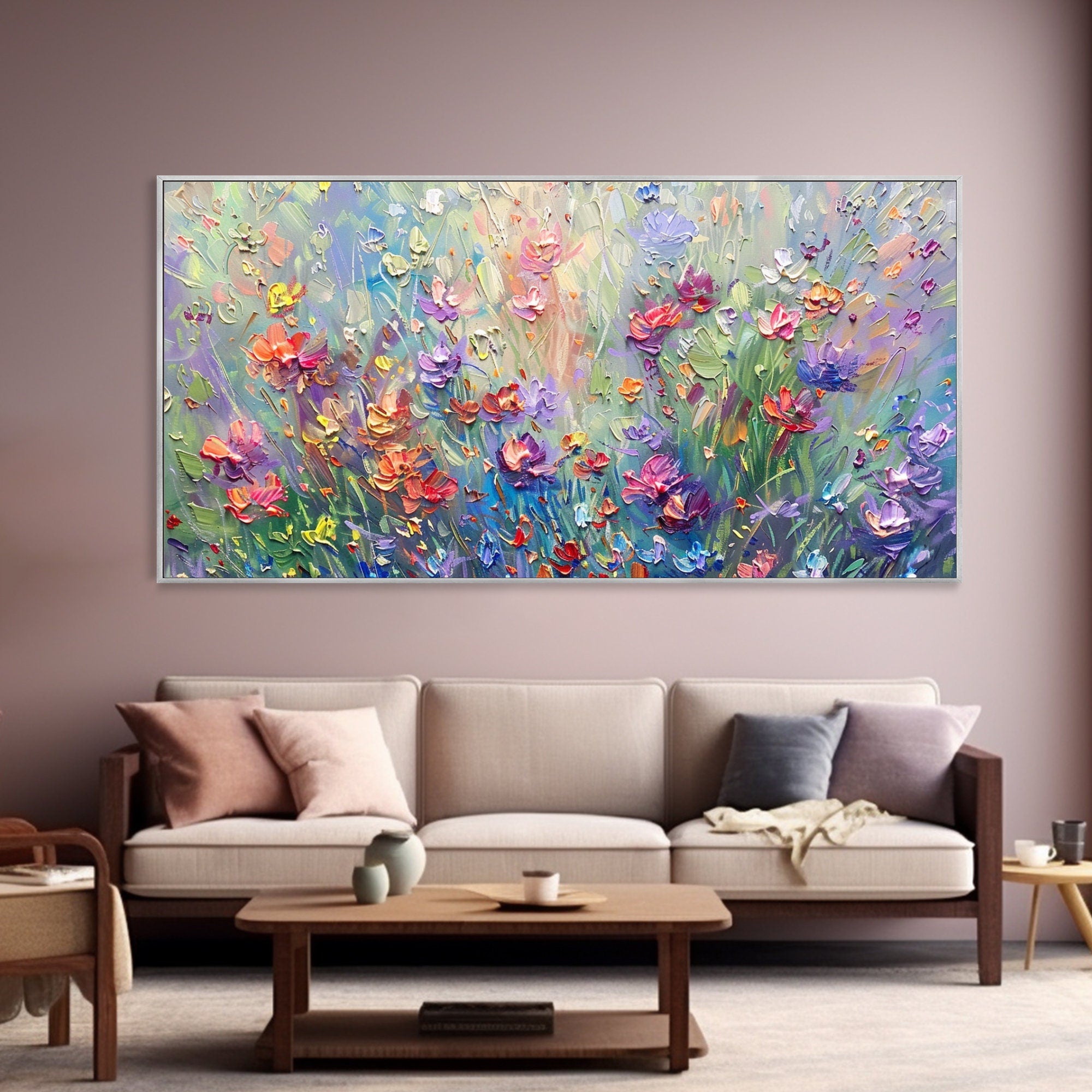 Colorful Flower Abstract Canvas Art for Modern Interiors #CAP 024 - Image 8