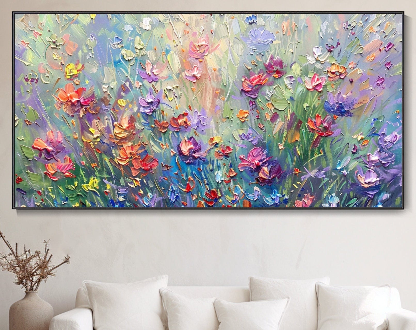 Colorful Flower Abstract Canvas Art for Modern Interiors #CAP 024 - Image 9