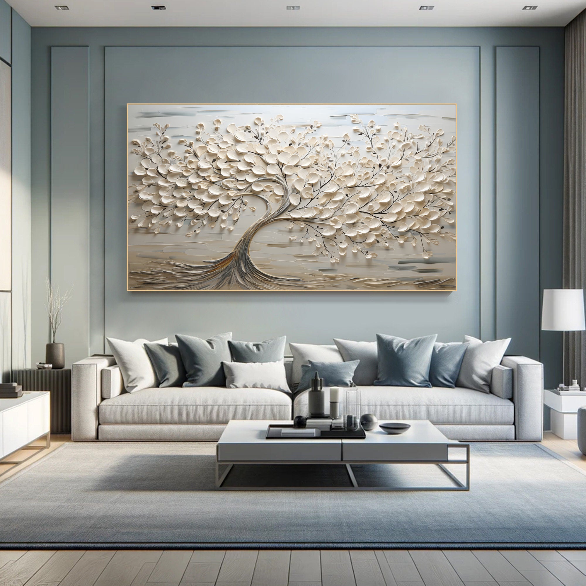 Large Tree of Life Painting with Raised Texture for Timeless Decor #BBM 045 - Image 2