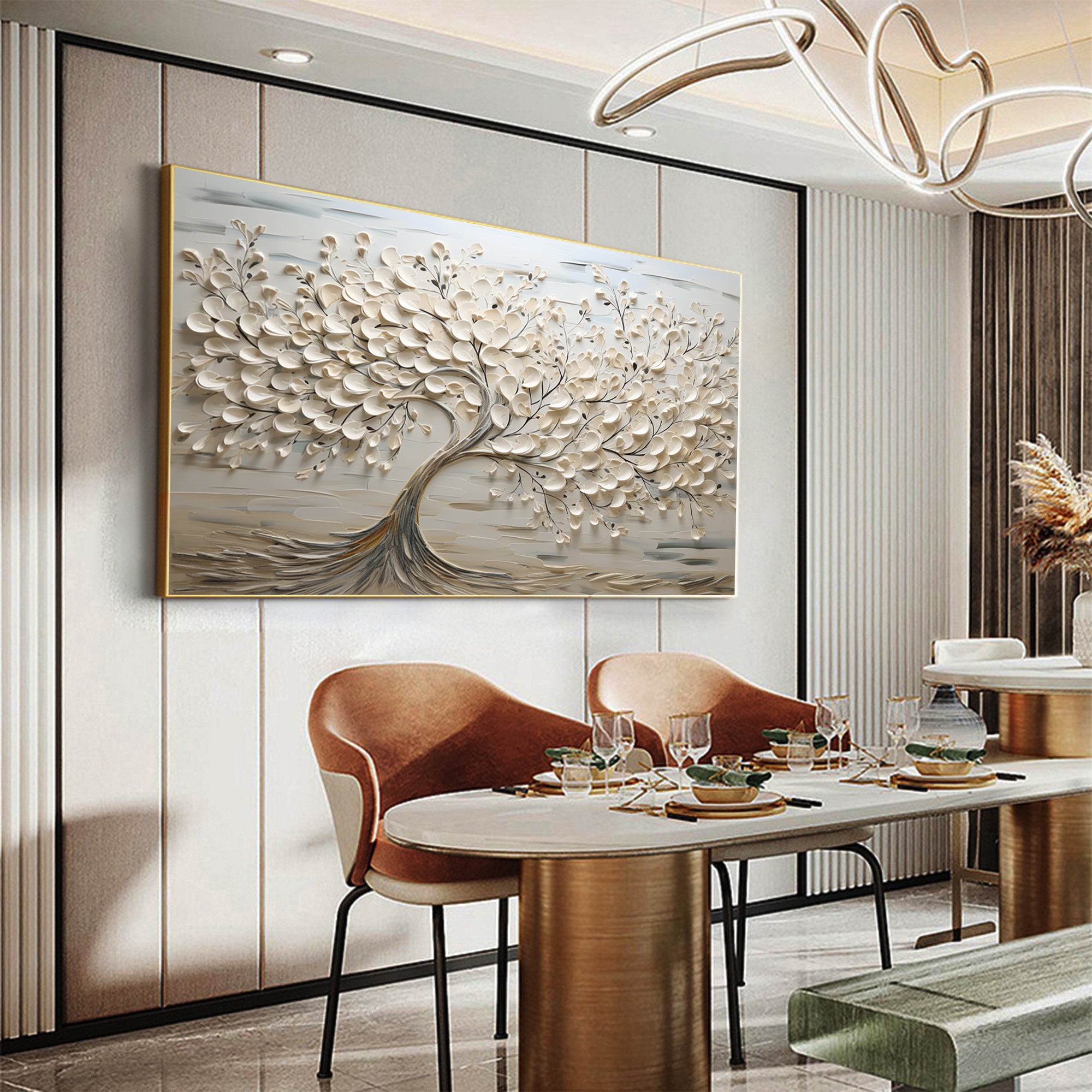 Large Tree of Life Painting with Raised Texture for Timeless Decor #BBM 045 - Image 4