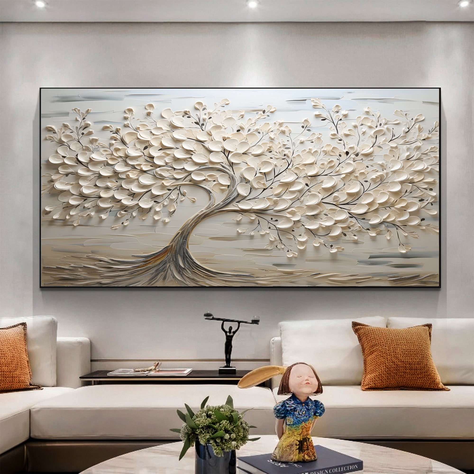 Large Tree of Life Painting with Raised Texture for Timeless Decor #BBM 045 - Image 6
