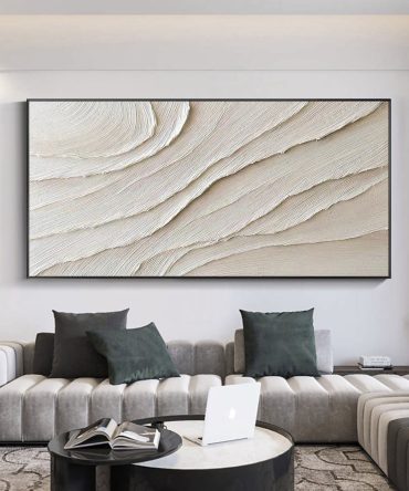 White Minimalist Painting #WM 017